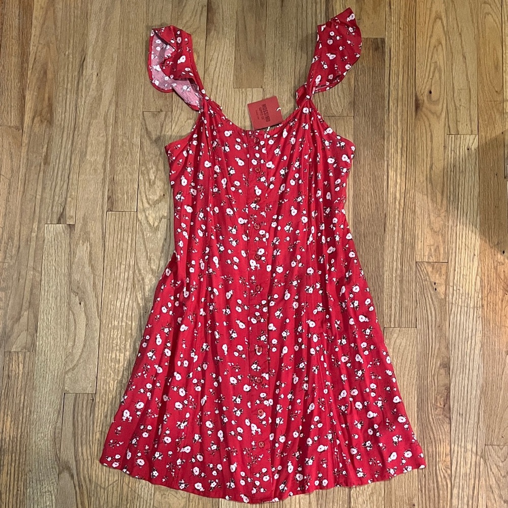 NWT Mossimo Supply Co. Red Floral Mini Dress